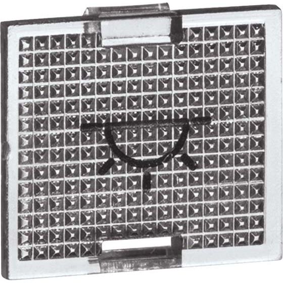 Peha - Abdeckung/Bedienelement für Installationsschalterprogramme Ersatzsymbol LICHT kl tr D 655 L für Tasterwippen