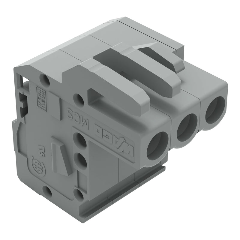 WAGO - Kabelsteckverbinder für Leiterplattensteckverbinder 1-Leiter Federleiste 232-103/026-000 CAGECLAMP 2,5mm²,gr − 100 Stück