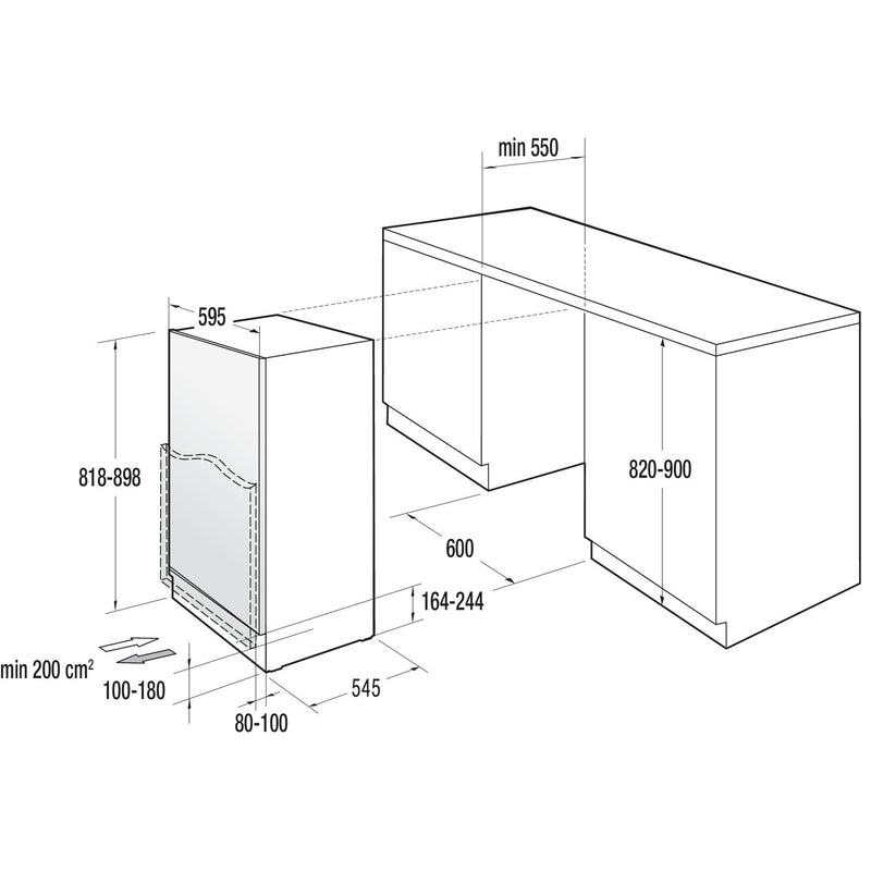 Gorenje - Kühlschrank EB-Kühlgerät RBIU609EA1 Festtür,m.GF,UB-f