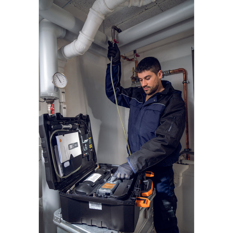 Testo - Differenzdruckmeßgerät Druck-Leckmengenmessgerät 0563 3240 71 Profi Set 324 Gas+Wa