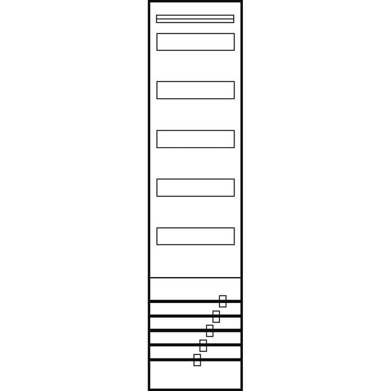 ABN - Verteilerfeld für Installationsverteiler Verteilerfeld VS17 1V mit Schienen, 1V5