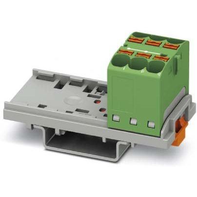Phoenix Contact - Durchgangs-Reihenklemme Verteilerblock PTFIX 6X4-NS35 GN senkr, 0,2-6qmm grün − 8 Stück