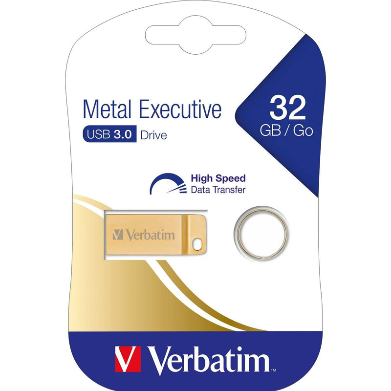 Verbatim - Speichermedium digital USB-Stick 32GB 3.0 99105 Gold Metal Executive