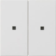 Gira - Abdeckung/Bedienelement für Installationsschalterprogramme Wippe 2f. 536927 S3000 unbedruckt rws