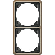Jung - Abdeckrahmen Rahmen 2-fach gold brz CD 582 GB waage/senkrecht