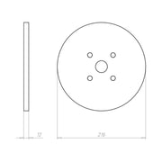 Kaiser - Zubehör/Ersatzteile für Leuchteneinbaugehäuse Mineralfaserplatte 1293-97 12,5mm