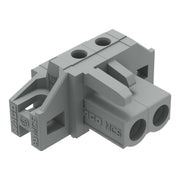 WAGO - Leiterplattensteckverbinder THT-Federleiste abgewink. 232-232/031-000 Rastermaß 5mm,grau − 100 Stück