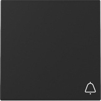 Gira - Abdeckung/Bedienelement für Installationsschalterprogramme Wippe Symb. Klingel 3286005 Schwarz m
