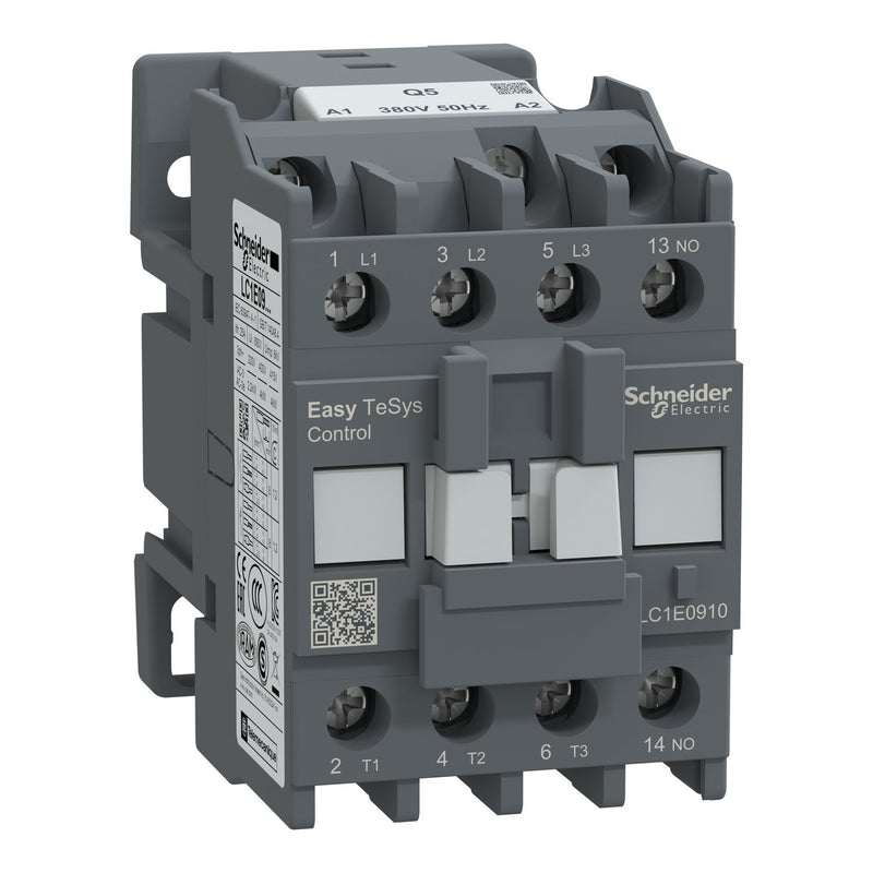 Schneider Electric - Leistungsschütz zum Schalten von Wechselstrom Leistungsschütz Easy TeSys LC1E0910Q5 3P 9A 380VAC 50Hz