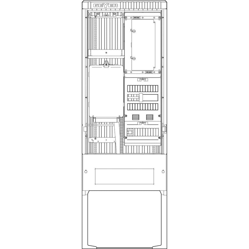 ABN - Zähler-Komplettschrank Zähleranschlusssäule SZ175ZL1505 1 ZP Leerpl. 5pol