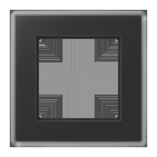 Jung - Abdeckrahmen Glasrahmen 1fach AV 581 GLM SW schwarz (Glas) − 1 Stück by Jung
