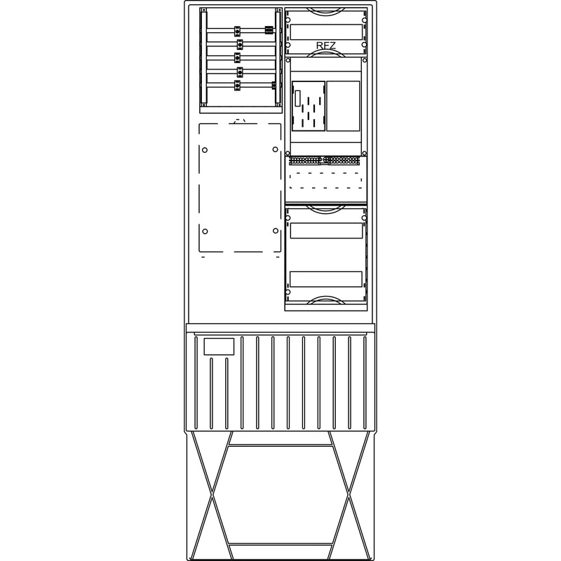 Elsta Mosdorfer - Zähler-Komplettschrank Zähleranschlusssäule ZS321B.N1.36 A320 N1 1Z BKEI 36TE