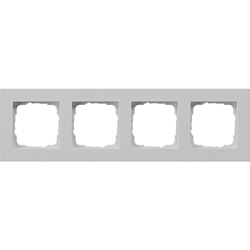 Gira - Abdeckrahmen 4-f. 0214375 flach, grau