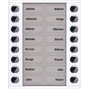 TCS Tür Control - Montageelement für Türstation Audioaußenstation 2-reihig PET16-WS/04 Erw.16 Tasten AP ws