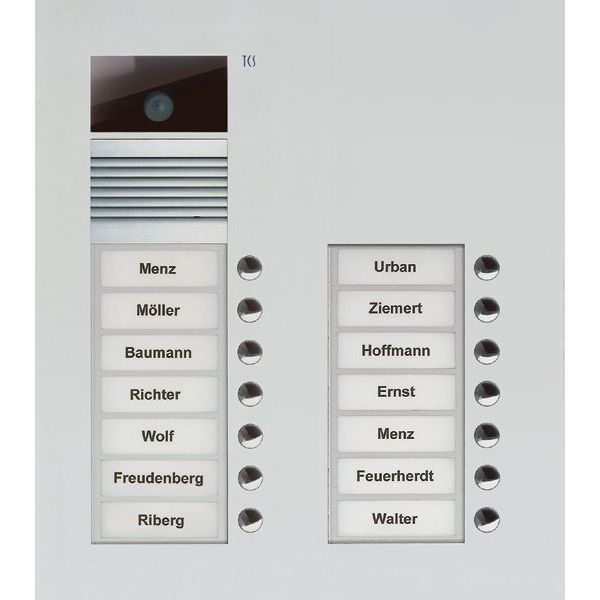 TCS Tür Control - Türstation für Türkommunikation Video-Außenstation Color AVU15140-0010 zweispaltig, f.14WE