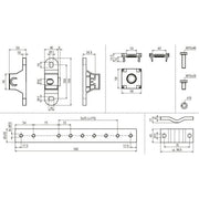 DEHN - Potentialausgleich-Schiene Potentialausgleichsschiene PAS EX 1+5AP M10 V2A