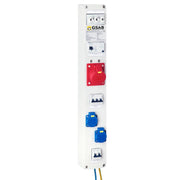 GSAB Elektrotechnik - CEE-Steckdosen-Kombination (IEC 60309) Systemleiste 99.00.-025 CEE16/5+2xSchutzk