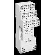 ABB Stotz S&J - Relaissockel Push in-Sockel für CR-M CR-M2LP mit 2 Wechslern − 10 Stück