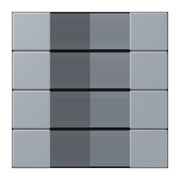 Jung - Abdeckung/Bedienelement für Installationsschalterprogramme Tastensatz 4fach LC 504 TSA 257 gris clair 59