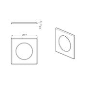 BEG Brück Electronic - Zubehör/Ersatzteile für Bewegungsmelder Clip-Designrahmen 92994 weiß mt