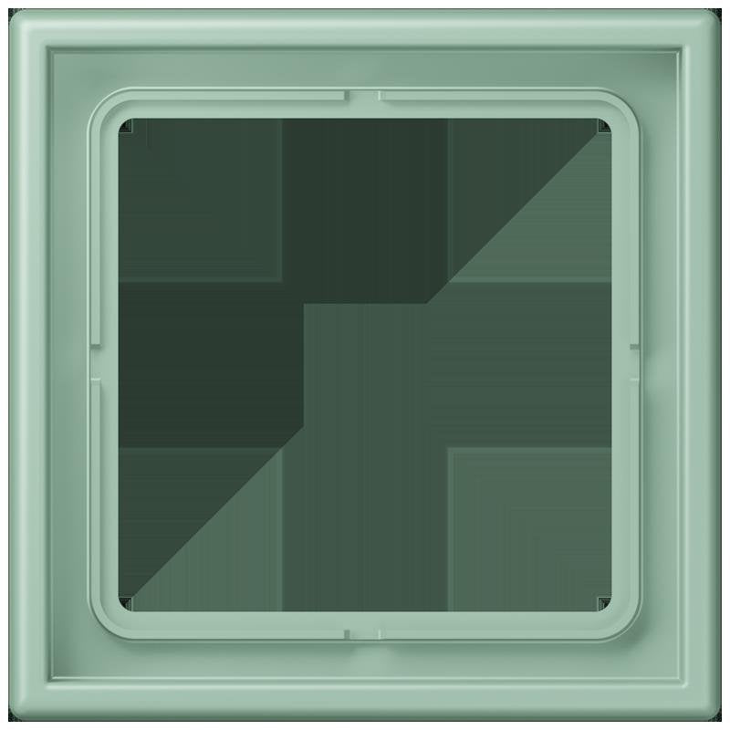 Jung - Abdeckrahmen Rahmen 1-fach LC 981 217 vert anglais clair