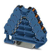 Phoenix Contact - Durchgangs-Reihenklemme Potenzialverteiler PTRV 4-PV BU/BK 0,14-2,5qmm, 2-polig − 10 Stück
