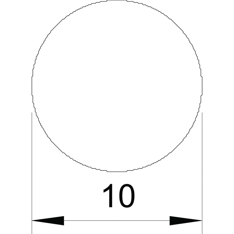 OBO Bettermann Vertr - Rundleiter/Draht für Blitzschutz Rundleiter RD 10-V2A/50kg d:10mm, 50kg Ring − 80 Meter
