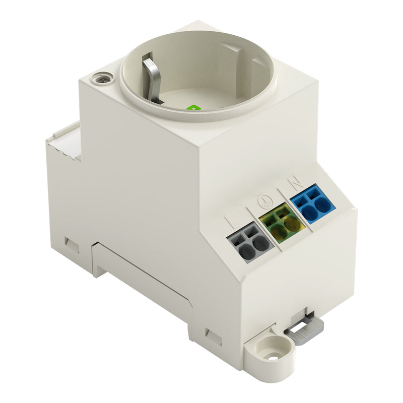 WAGO - Steckdose Reiheneinbau Schaltschrank-Steckdose 709-581 Schutzk.m.LED-Status