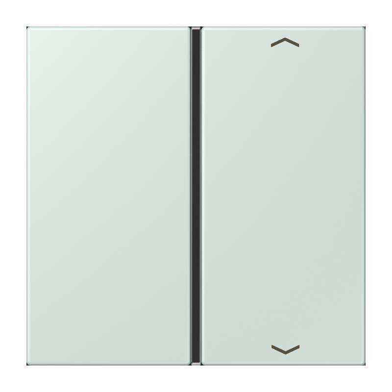Jung - Abdeckung/Bedienelement für Installationsschalterprogramme Taste 1fach m. Pfeilsymb. LC 401 TSAP 215 ceruleen pale