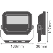 Ledvance - Downlight/Strahler/Flutlicht LED-Fluter FL10P8W1K2LM865..BK 865, sw