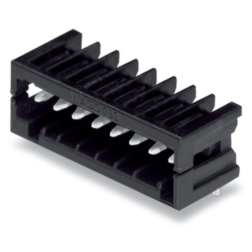 WAGO - Leiterplattensteckverbinder THR-Stiftleiste Lötstift 733-364/105-604 0,8x0,8,abgew.,sw − 200 Stück