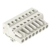 WAGO - Kabelsteckverbinder für Leiterplattensteckverbinder 1-Leiter-Federleiste 721-108/008-000 CAGECLAMP 2,5mm²,lgr − 50 Stück