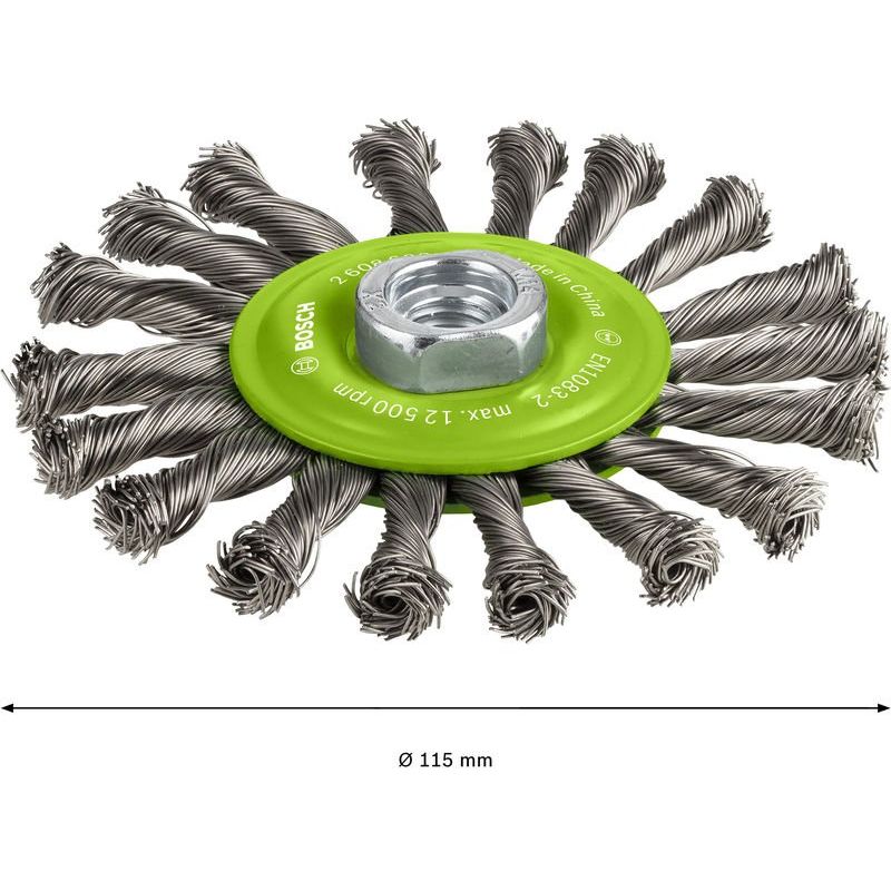 Bosch - Rotierende Drahtbürste PRO Stainless Steel heavy 2608622106 Scheibenbürste 115 x