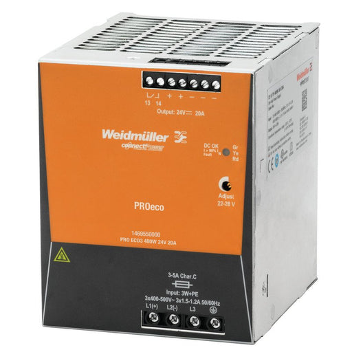 Weidmüller - Gleichstromversorgung Schaltnetzgerät PROECO3 480W 24V 20A