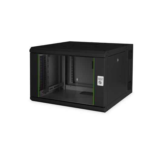 DIGITUS - Netzwerk-/Serverschrank Wandgehäuse DN-19 07-U-3-SW schwenkbar