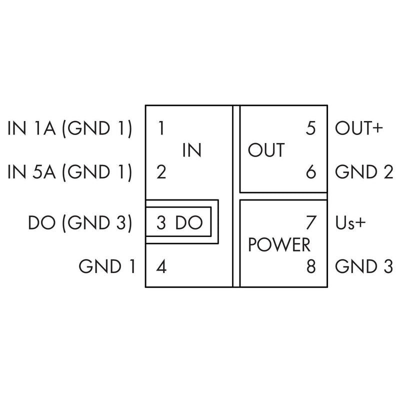 WAGO - Strommessumformer 857-550 5A AC/DC