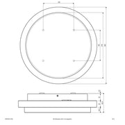 EVN Lichttechnik - Decken-/Wandleuchte LED-Anbauleuchte DARH54141502 3000K IP54 anth