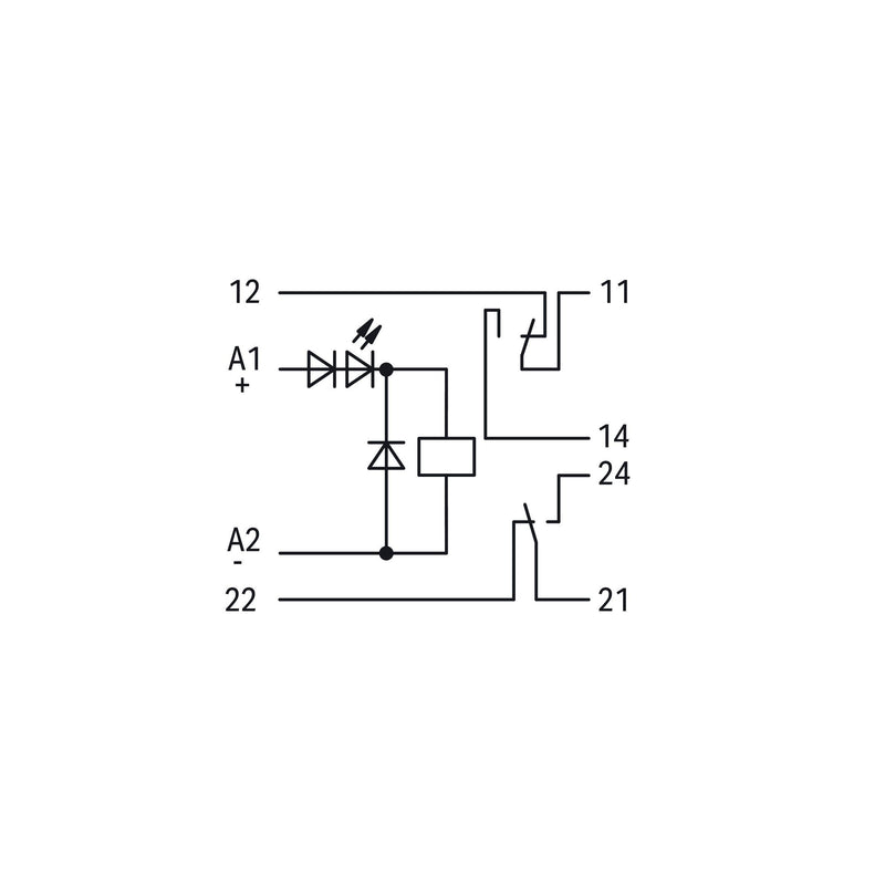 WAGO - Schaltrelais Relais-Modul 24VDC 2xUM 288-312