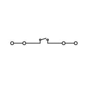 WAGO - Trenn- und Messtrenn-Reihenklemme 4-Leiter-FV-Trennklemme 280-836 asymetrisch, grau − 50 Stück