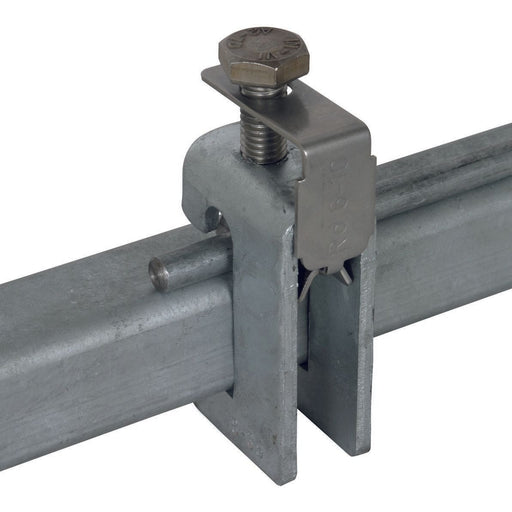 DEHN - Anschlussklemme für Blitzschutz Anschlussklemme St/tZn AK610DSKBF1835STTZN Fl 18-35 f.Rd 6-10