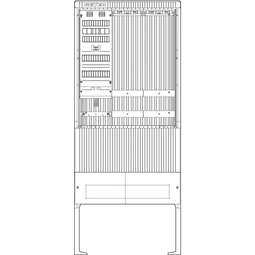ABN - Zähler-Komplettschrank Zähleranschlusssäule SZ207AL0500 SAS APZ 5pol