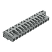 WAGO - Leiterplattensteckverbinder THT-Federleiste abgewink. 232-244 Rastermaß 5mm,grau − 25 Stück