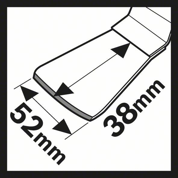 Bosch - Blatt für Oszillierer Schaber Starlock 2609256955 ATZ 52 SFC, Flexibel