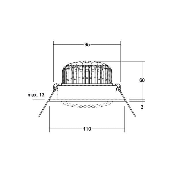 Brumberg Leuchten - Downlight/Strahler/Flutlicht LED-Einbaustrahler 230V 39395083