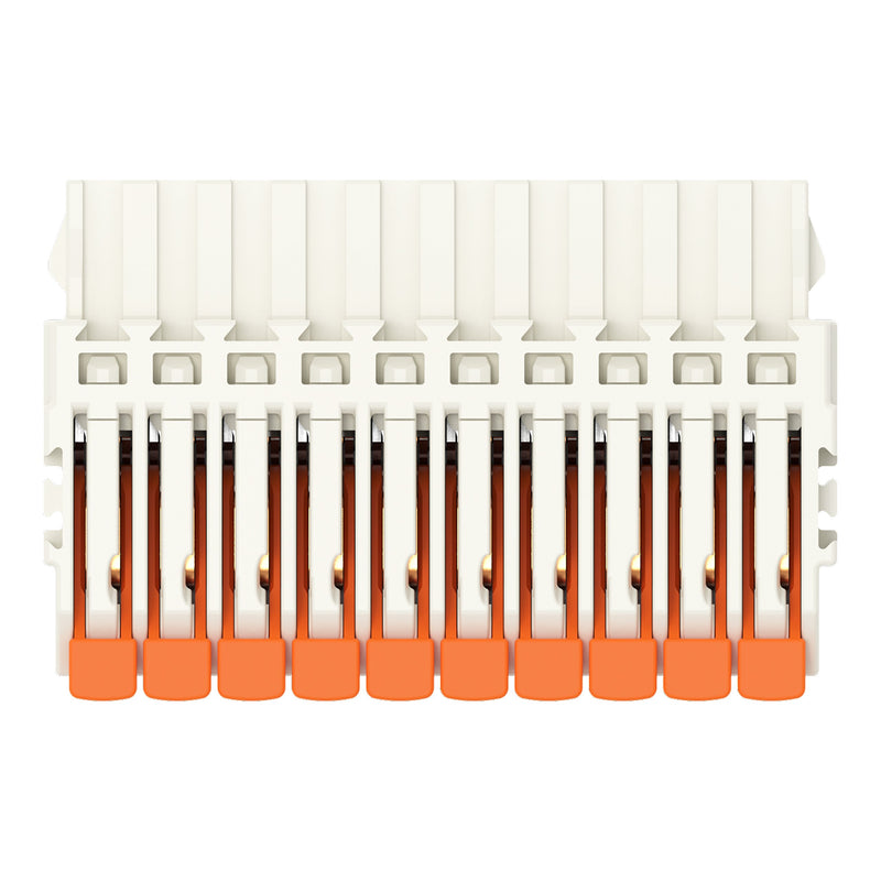 WAGO - Kabelsteckverbinder für Leiterplattensteckverbinder 1-Leiter-Federleiste,Hebel 2734-1110/327-000 PushinCAGECLAMP,lgr − 50 Stück