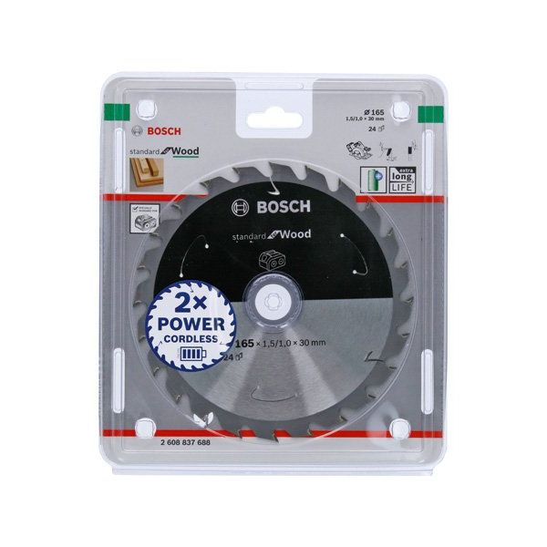 Bosch - Kreissägeblatt PRO Wood cordless 2608837688 Kreissägeblatt 165 x