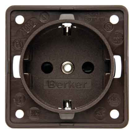 Berker - Steckdose Schuko-Steckd.br 941852501 m.Schraubklemmen