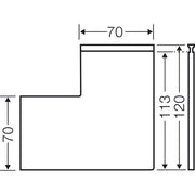 Hensel - Phasen-Trennplatte Phasentrenner Mi PT 2 (VE2) f. Lasttrennsch. 3p