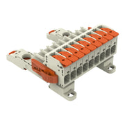 WAGO GmbH & Co. KG - Ein- und mehrpolige Klemmenleiste 1-Leiter-Federleiste 8311109038000300000 PushinCAGECLAMP,lgr − 6 Stück