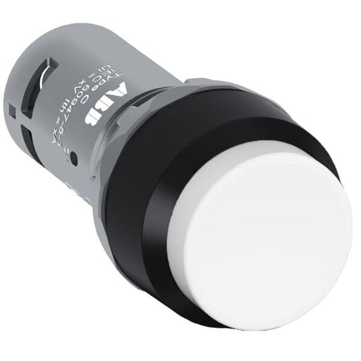 ABB Stotz S&J - Drucktaster, Komplettgerät Drucktaster CP3-10W-11 hoch weiss,1Sch/1Öff